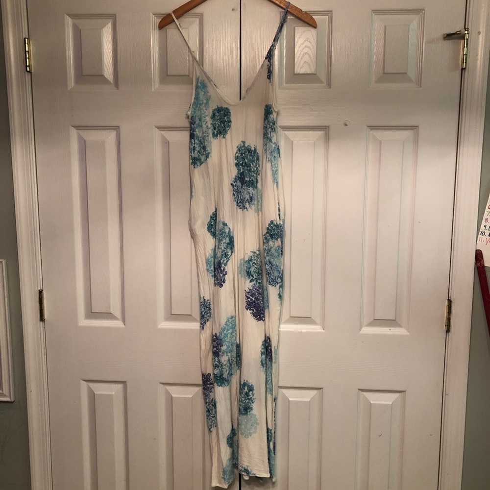 Love Stitch Black Gauze Maxi Dress Sz SFlowy